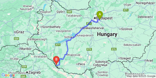 Map: Budapest Airport (BUD), Ferihegy, Liszt Ferenc to Bolhó