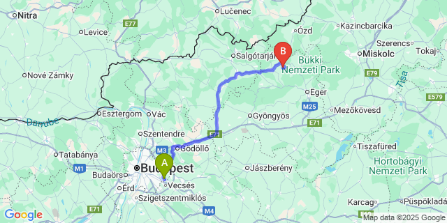 Map: Budapest Airport (BUD), Ferihegy, Liszt Ferenc to Fedémes
