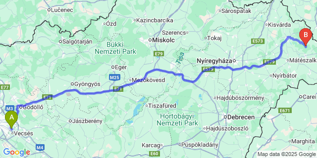 Map: Budapest Airport (BUD), Ferihegy, Liszt Ferenc to Kisar