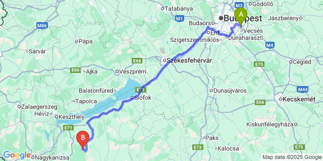 Map: Budapest Airport (BUD), Ferihegy, Liszt Ferenc to Libickozma