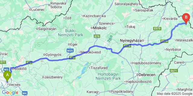 Map: Budapest Airport (BUD), Ferihegy, Liszt Ferenc to Márokpapi