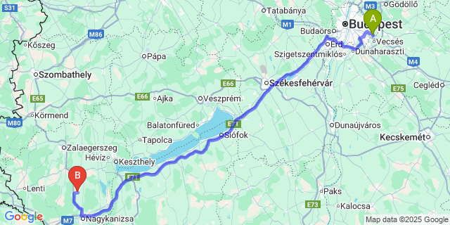 Map: Budapest Airport (BUD), Ferihegy, Liszt Ferenc to Pölöskefő