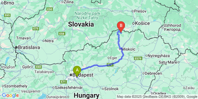 Map: Budapest Airport (BUD), Ferihegy, Liszt Ferenc to Tornabarakony