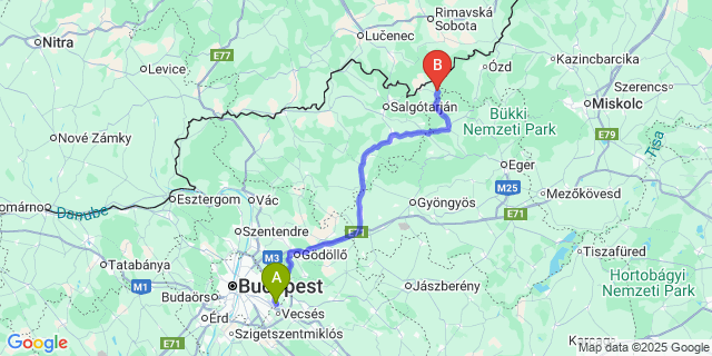 Map: Budapest Airport (BUD), Ferihegy, Liszt Ferenc to Zabar